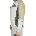 Костюм СИРИУС-КАСПИЙ куртка, брюки, молочный с оливой, песочным и СОП