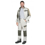 Костюм СИРИУС-КАСПИЙ куртка, брюки, молочный с оливой, песочным и СОП