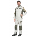 Костюм СИРИУС-КАСПИЙ куртка, брюки, молочный с оливой, песочным и СОП