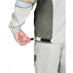 Костюм СИРИУС-КАСПИЙ куртка, брюки, молочный с оливой, песочным и СОП