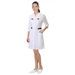 Халат СИРИУС-БРАЙТЛИ женский белый с синим