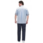 Блуза СИРИУС-ВЕНЕЦИЯ мужская голубая