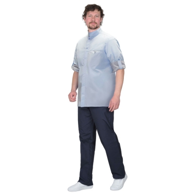 Блуза СИРИУС-ВЕНЕЦИЯ мужская голубая