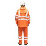 Костюм влагозащитный сигнальный с СОП SIRIUS Профи (225 гр/м2) оранжевый (ЧЗ)