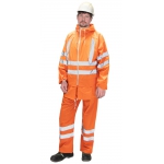Костюм влагозащитный сигнальный с СОП SIRIUS Профи (225 гр/м2) оранжевый (ЧЗ)