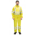 Костюм влагозащитный сигнальный с СОП SIRIUS Профи (225 гр/м2) лимонный (ЧЗ)