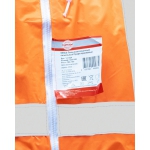 Плащ влагозащитный сигнальный с СОП SIRIUS Профи (225 гр/м2) оранжевый (ЧЗ)