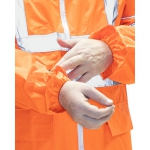 Плащ влагозащитный сигнальный с СОП SIRIUS Профи (225 гр/м2) оранжевый (ЧЗ)
