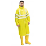 Плащ влагозащитный сигнальный с СОП SIRIUS Профи (225 гр/м2) лимонный (ЧЗ)