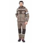 Костюм СИРИУС-РОДОС куртка, полукомбинезон св.коричневый с т.коричневым