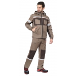 Костюм СИРИУС-РОДОС куртка, полукомбинезон св.коричневый с т.коричневым