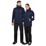 Куртка флисовая СИРИУС-ТЕХНО синяя (флис дублированный)