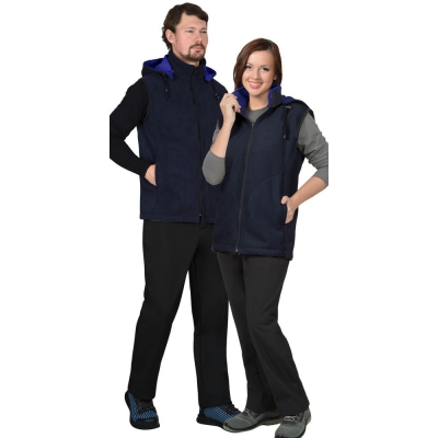 Жилет СИРИУС-ТЕХНО синий (флис дублированный)