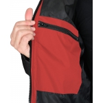 Куртка СИРИУС-УРБАН черная с красным