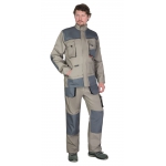 Костюм СИРИУС-СПБ куртка, брюки, песочный с серо-зеленым