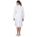 Халат СИРИУС-ЛИЗА женский белый с салатовым