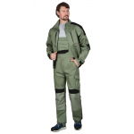 Костюм СИРИУС-ЦИТРИН куртка, полукомбинезон, светло-оливковый с черным