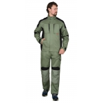 Костюм СИРИУС-ЦИТРИН куртка, полукомбинезон, светло-оливковый с черным