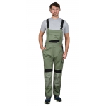 Костюм СИРИУС-ЦИТРИН куртка, полукомбинезон, светло-оливковый с черным