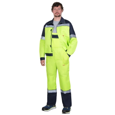 Костюм СИРИУС-ЛЕГИОНЕР куртка, п/к, лимонный с темно-синим и СОП