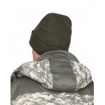 Шапка трикотажная темно-зеленая СИРИУС Юка с утеплителем Тинсулейт (х12х120)