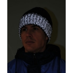 Шапка темно-синяя с СВ-элементами СИРИУС Юка, с утеплителем Тинсулейт (х12х60)