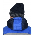 Шапка темно-синяя с СВ-элементами СИРИУС Юка, с утеплителем Тинсулейт (х12х60)