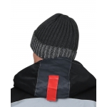 Шапка темно-серая с СВ-элементами СИРИУС Юка, с утеплителем Тинсулейт (х12х60)