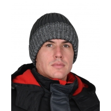 Шапка темно-серая с СВ-элементами СИРИУС Юка, с утеплителем Тинсулейт (х12х60)