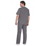 Костюм хирурга универсальный, куртка, брюки темно-серый