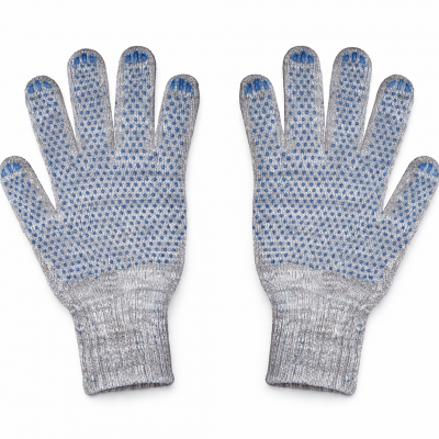 Перчатки хб с ПВХ покрытием "точка"