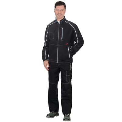 Костюм Алекс черный, куртка, брюки