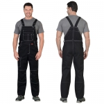 Костюм Алекс черный, куртка, полукомбинезон