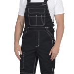 Костюм Алекс черный, куртка, полукомбинезон