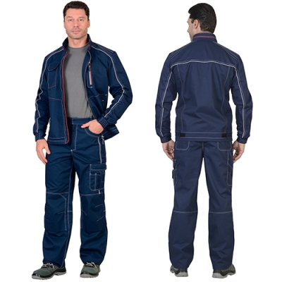 Костюм Алекс темно-синий, куртка, брюки