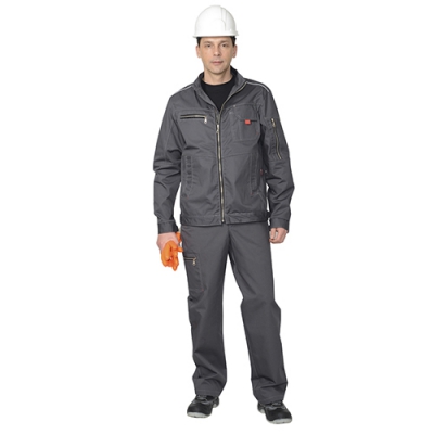 Костюм Даллас серый, куртка, полукомбинезон