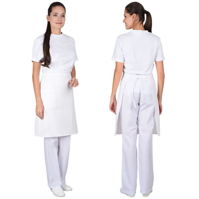 Фартук повара без грудки (бязь) белый