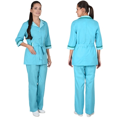 Костюм женский Флора бирюзовый