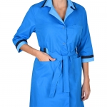 Халат женский Флора темно-голубой