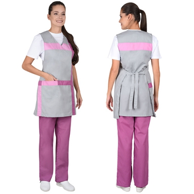 Комплект женский Галатея серый с розовым