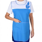 Фартук-сарафан Весна бирюзовый с белым