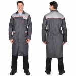 Мужской халат Фаворит серый с ВО пропиткой