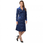 Женский халат Технолог синий с ВО пропиткой