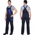 Костюм Карат МВО васильковый, куртка, полукомбинезон 