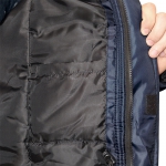 Куртка Бригадир зимняя удлиненная, цвет синий с лимонным