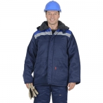 Куртка Бригадир зимняя удлиненная, цвет синий