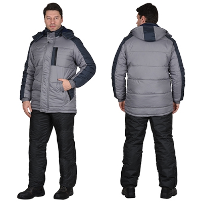 Куртка Енисей зимняя серая