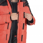 Куртка Европа зимняя красная