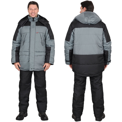 Куртка Европа зимняя серая