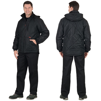 Куртка Прага-Люкс черная зимняя